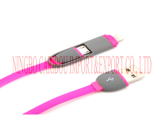 longitud 2 del 1m en 1 cable de carga de los datos USB garantía de 1 año para IPhone micro