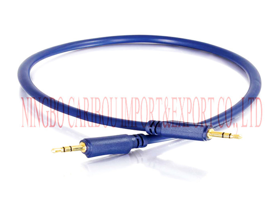 3,5 milímetros trenzados delgados de tipo estándar longitud del cable de audio estéreo USB de 1.8Meter