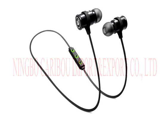 Logotipo de encargo magnético en los auriculares de Bluetooth del oído de aluminio con el material del ABS
